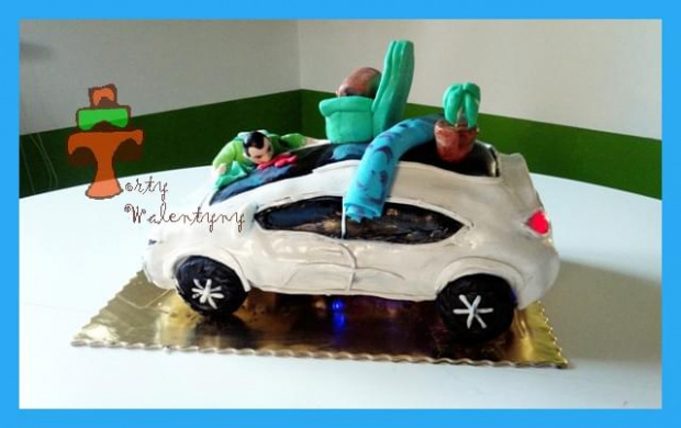 Podświetlany tort kia pro ceed gt #KiaProCeedGt #prapetówa #tort #TortyKraków #urodziny