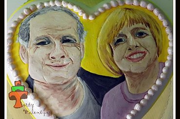 Tort rocznicowy #portret #rocznica #tort