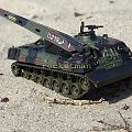 Wóz zabezpieczenia technicznego Bergerpanzer 2 na podwoziu czołgowym Leopard 1 w oznakowaniu WOJSKO POLSKIE w skali 1:87