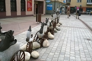 Cywilizacja wystawa rzeźby Michała Bartkiewicza Chrzanów 2014 09 #Chrzanów #Kraków #małopolska