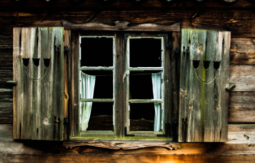 Okno #okno #chałupa #domy #skansen #wieś #park