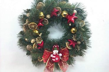 Wianek świąteczny, moja praca #BożeNarodzenie #krakow #rękodzieło #stroik #wieniec