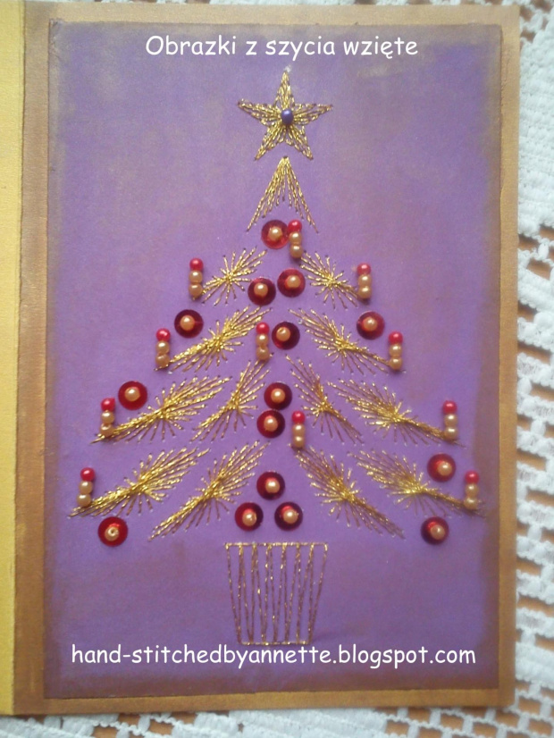 Christmas Tree - form-a-lines.net #fantagiro7 #HaftMatematyczny #ObrazkiZSzyciaWzięte