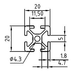 Profil 20x20 [5] i-team