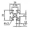 Profil 20x20 [5] i-team