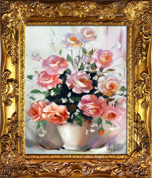 Roze - Obraz Malowany recznie OLEJ PLOTNO 34x30cm Sygnowany
cena 109zl,wysylka 20zl.