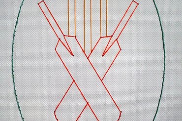 Obrazki z szycia wzięte - na podstawie wzoru ze stitchingcards.com #fantagiro7 #HaftMatematyczny #ObrazkiZSzyciaWzięte